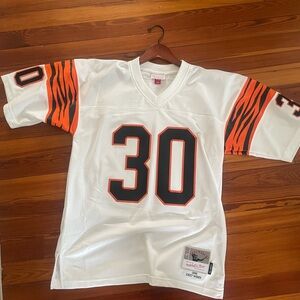 White and Orange Football Jersey